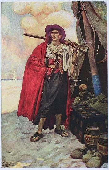Howard Pyle The Buccaneer was a Picturesque Fellow oil painting image